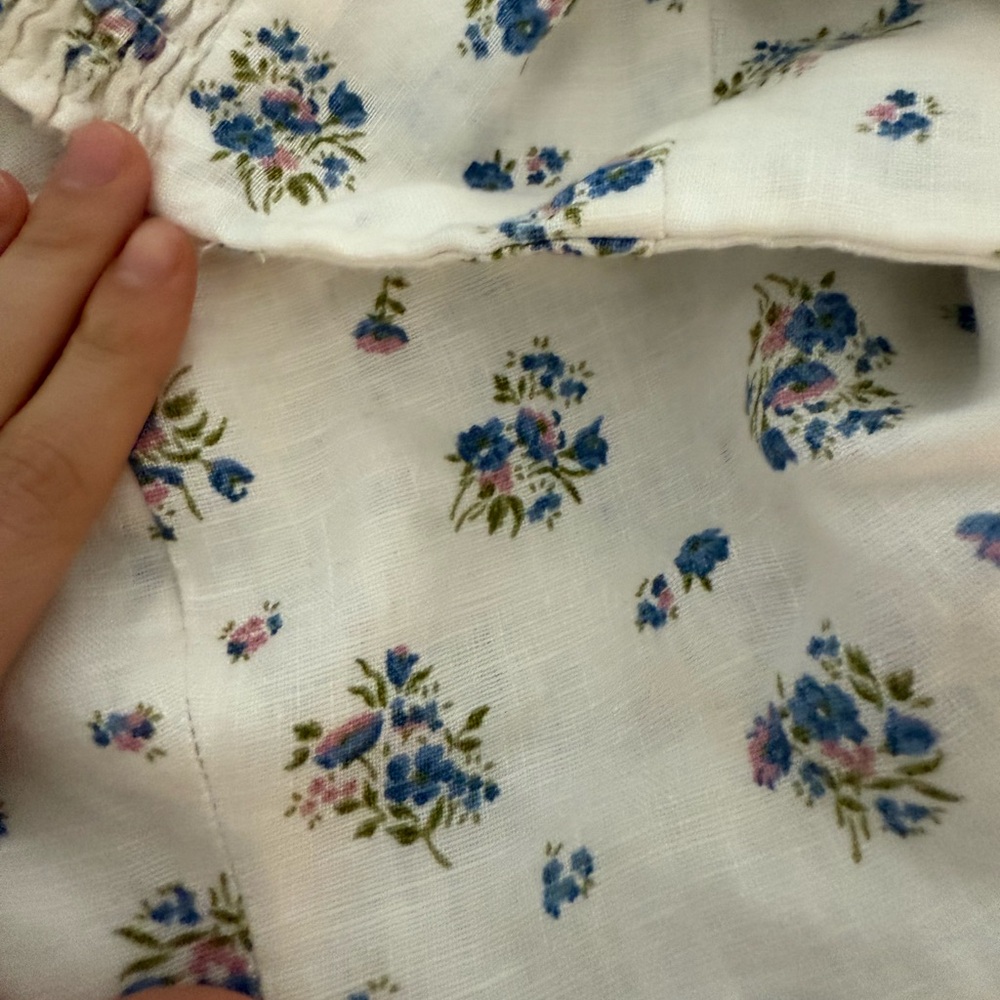 Reformation Emilia White Floral Linen Dress - Picture 6 of 7